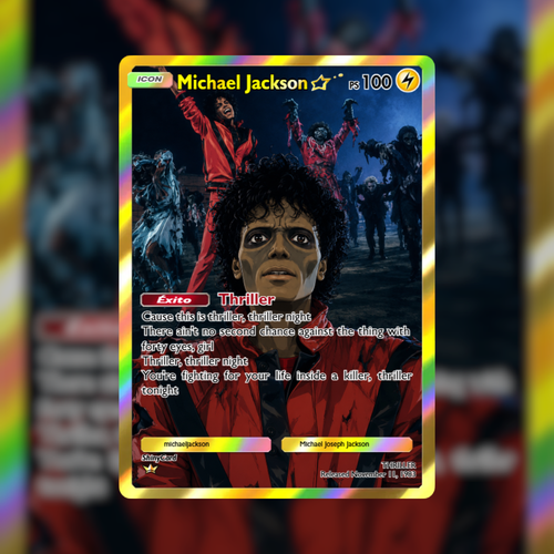 Michael Jackson Thriller ShinyCard