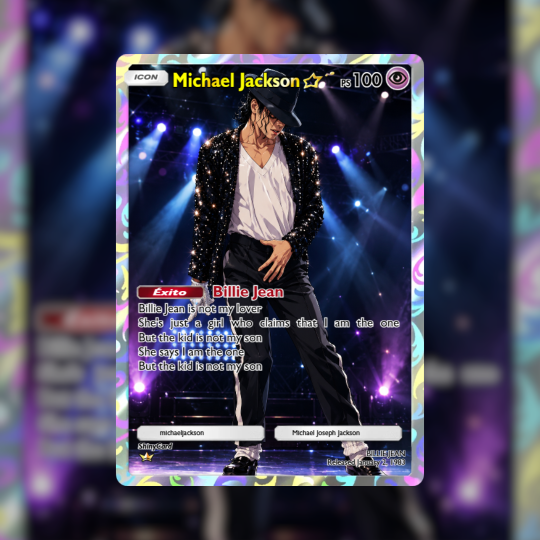 Michael Jackson Billie Jean ShinyCard